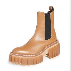 Stella McCartney Emilie Platform Boots in Cuoco/Black